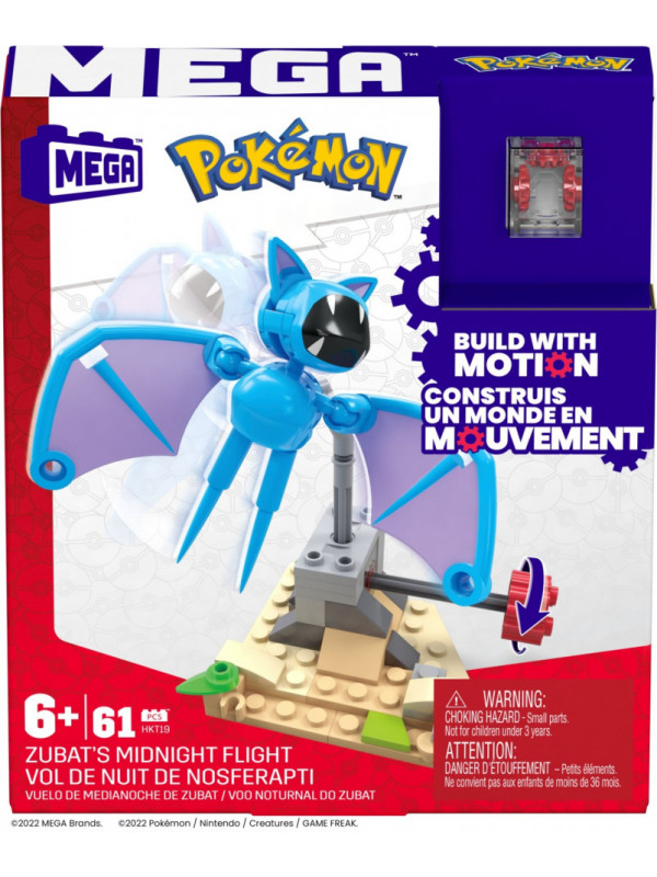 Pokemon mega set de constructie zborul de noapte al zubat