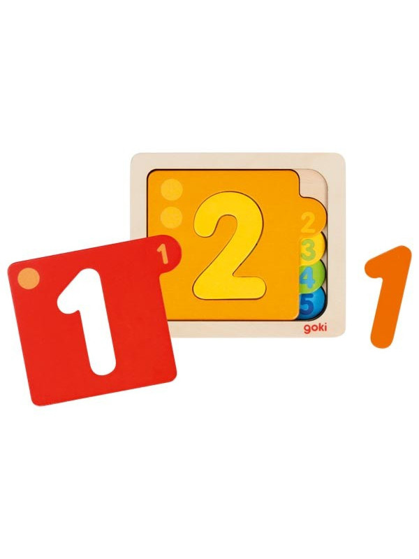Puzzle stratificat pentru invatarea numerelor