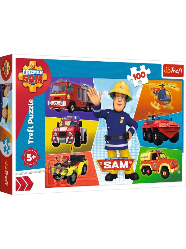 PUZZLE TREFL 100 MASINILE POMPIERULUI SAM