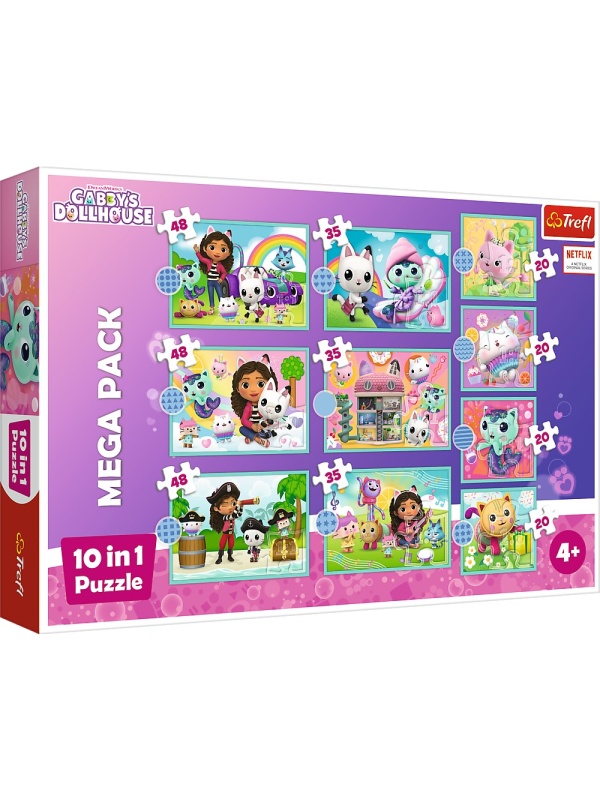 PUZZLE TREFL 10IN1 GABBYS DOLLHOUSE IN UNIVERSUL LUI GABBY