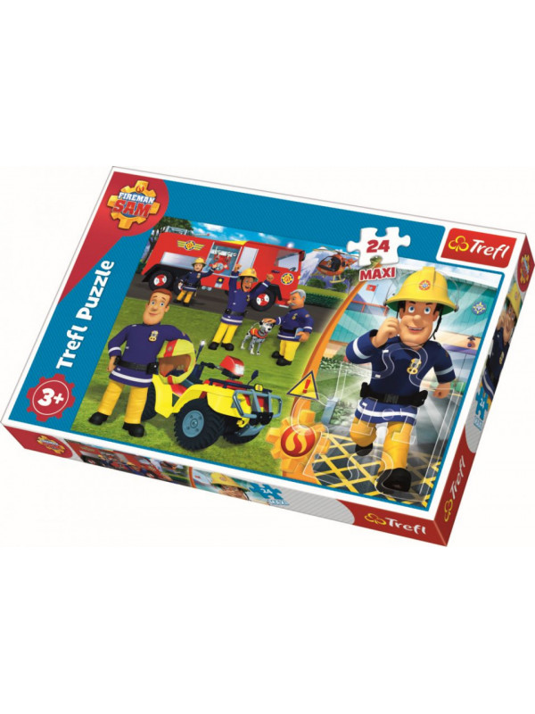 Puzzle trefl 24 maxi bravul pompier sam