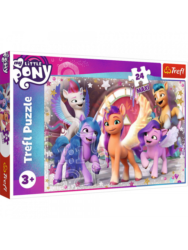 Puzzle trefl 24 maxi my little pony - bucuria poneilor