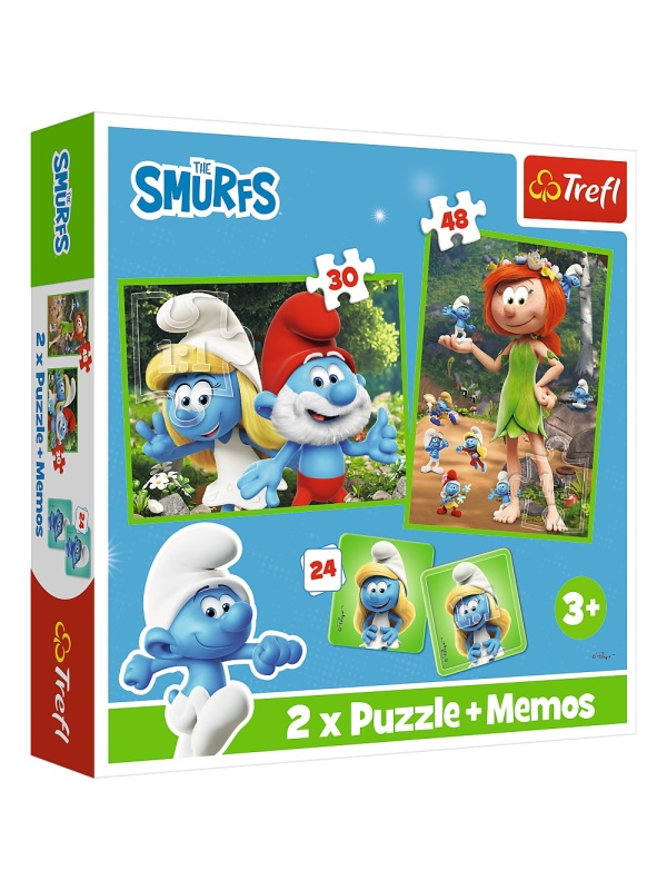 PUZZLE TREFL 2IN1 MEMO STRUMFII SI PRIETENII LUI