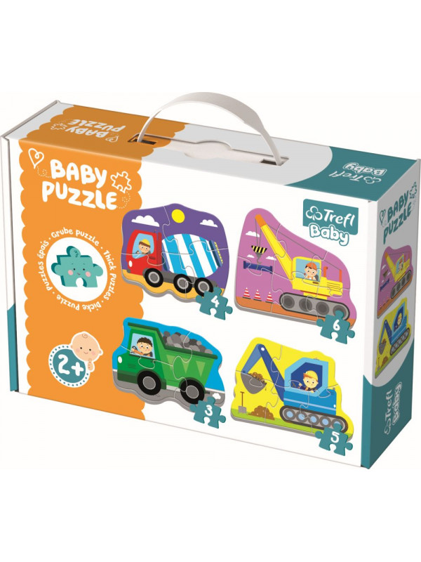 PUZZLE TREFL BABY CLASIC UTILAJE LA TREABA 18 PIESE