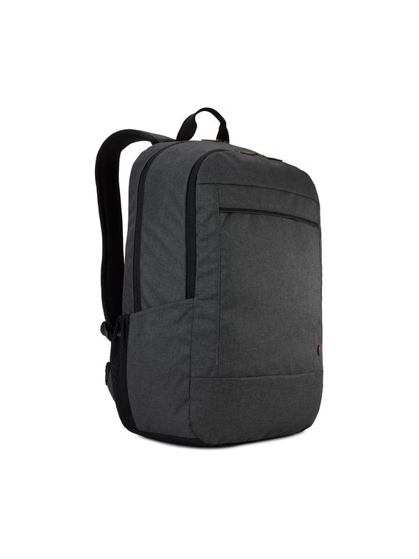 RUCSAC CASE LOGIC, pt. notebook de max. 15.6 inch, 2 compartimente, buzunar frontal | buzunar lateral x 2, waterproof, poliester, negru, "ERABP-116 OBSIDIAN"
