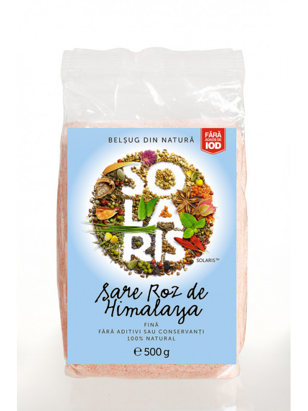 Sare roz de himalaya fina 500gr solaris