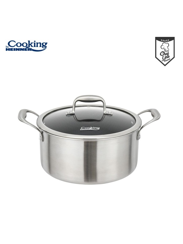 SEMIOALA INOX+CAPAC 24x12CM,5L,TITANIUM3