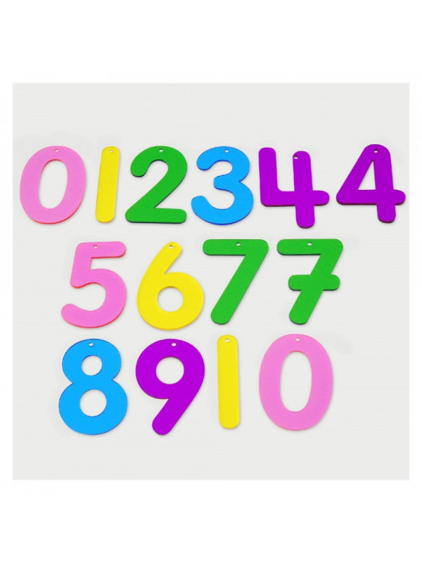 Set 14 numere translucide Curcubeu pentru tablete si mese luminoase