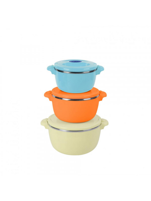 SET 3CASEROLE TERMICE 2+4+6L,BELLY BEIGE