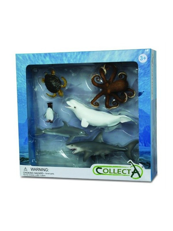 Set 6 figurine viata acvatica Collecta