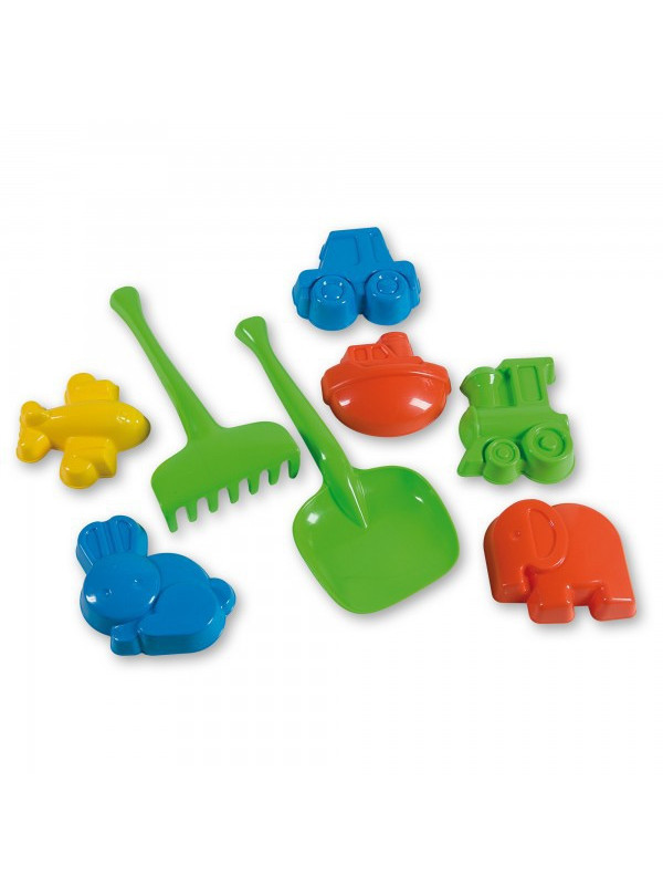 Set 6 forme nisip cu unelte Androni Giocattoli