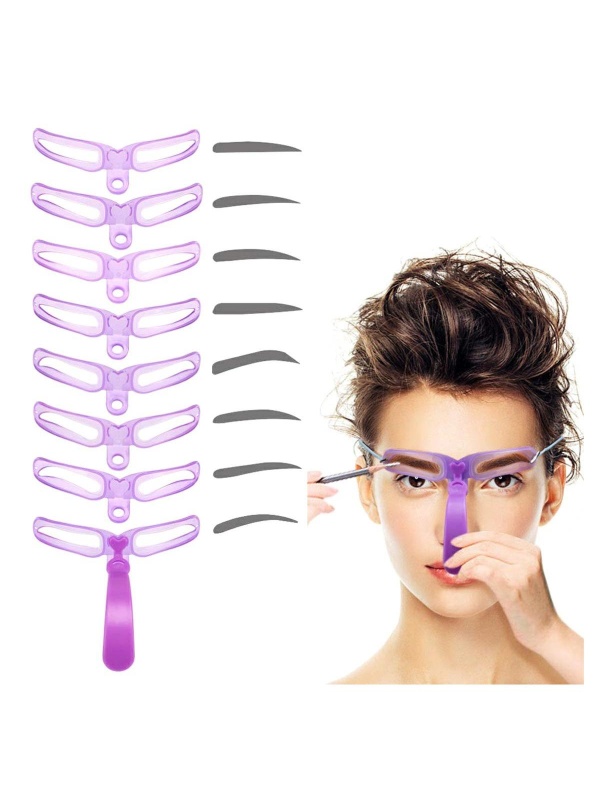 Set 8 sabloane profesionale pentru modelare sprancene