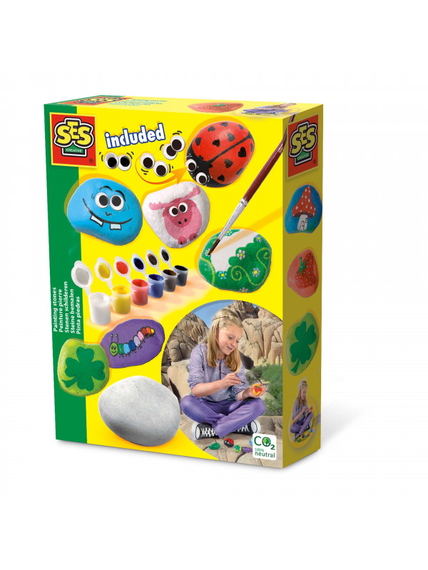 Set creativ copii - Picteaza pietre
