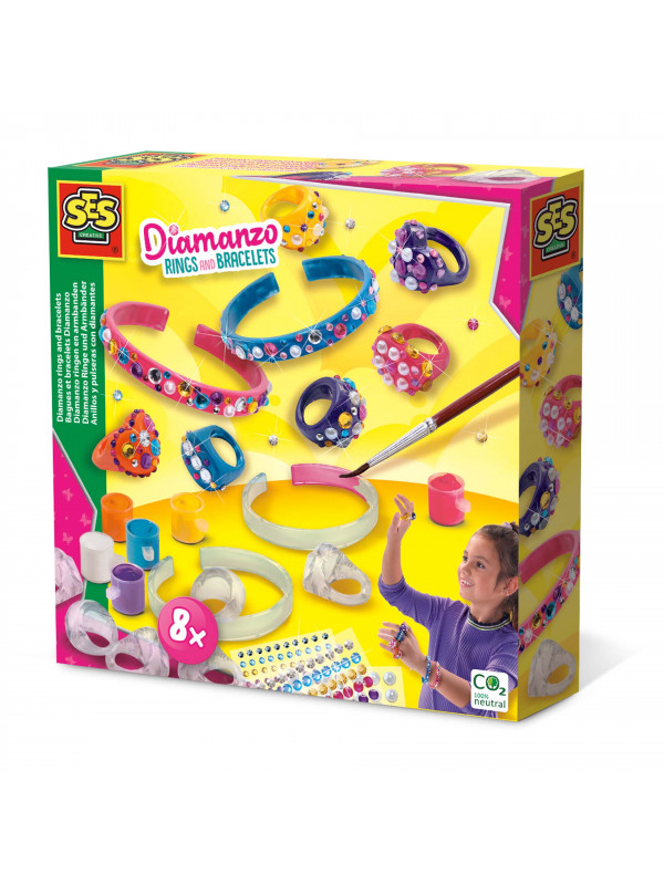 Set creativ - Inele si bratari cu diamante