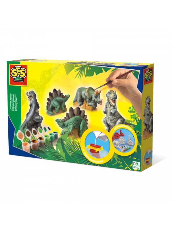 Set creativ mulaj si pictura - Dinozauri