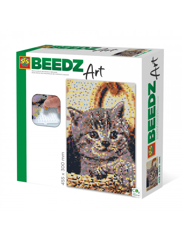 Set margele de calcat Beedz Art - Pisica