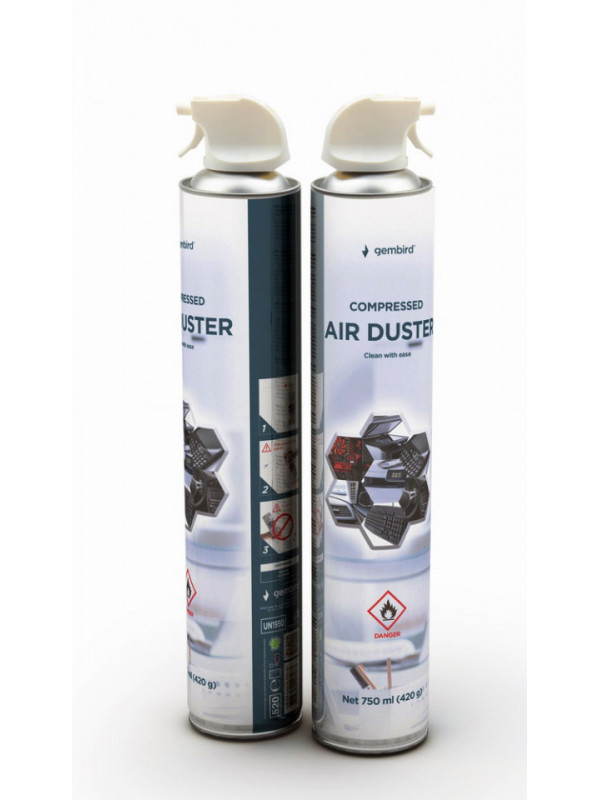 SPRAY curatare cu AER COMPRIMAT, GEMBIRD, 750 ml, "CK-CAD-FL750-01"