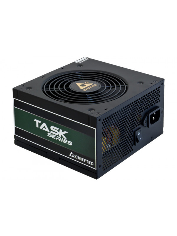 SURSA CHIEFTEC 500W (real), Task series, fan 12cm, certificare 80PLUS Bronze, 1x CPU 4+4, 1x PCI-E (6+2), 5x SATA "TPS-500S"
