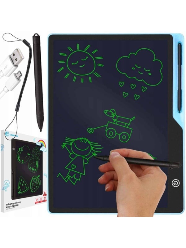 Tableta grafica de 16" pentru copii, culoare Albastru, AVX-WT-RYMT-1201-BK-BLUE