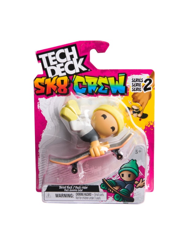 TECH DECH SK8 CREW PACHET PLACA SI FIGURINA 9.6CM SAPCA GALBENA