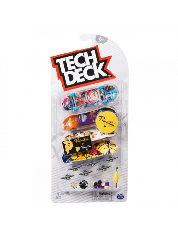 Tech deck pachet 4 piese fingerboard primitive 9.6cm