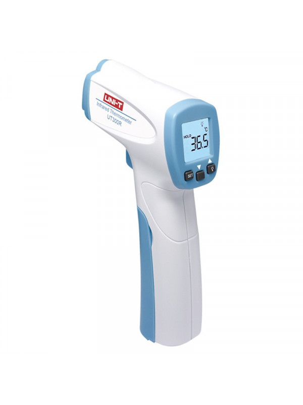 Termometru digital fara contact, masoara temperatura corpului, precizie ridicata, tehnologiei infrarosu, baterie 9V inclusa, UNI-T, UT300R,