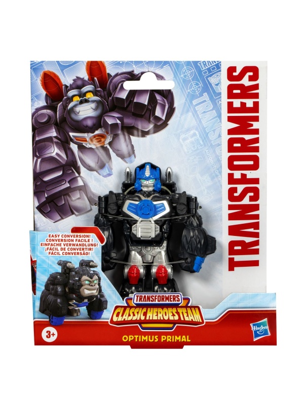 TRANSFORMERS CLASSIC HEROES TEAM ROBOT OPTIMUS PRIMAL TRANSFORMABIL