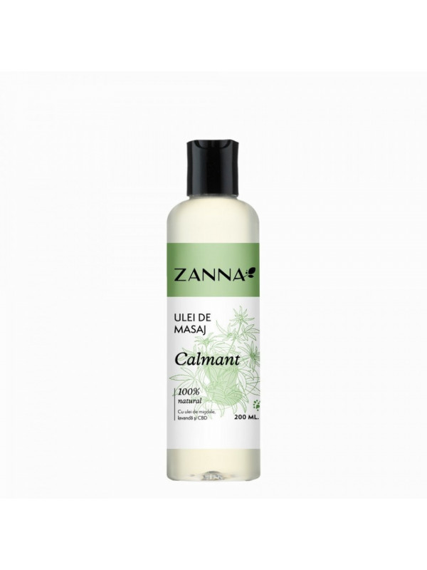 ULEI MASAJ CALMANT CU CBD SI LAVANDA "ZANNA" 200ml ADAMS VISION
