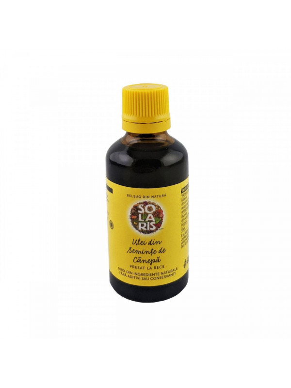 Ulei seminte canepa presat la rece 50ml solaris