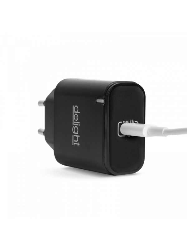 Adaptor - Type-C - încărcător rapid, PD20W - negru