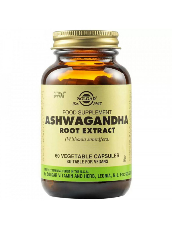 ASHWAGANDHA ROOT EXTRACT 60cps vegetale SOLGAR