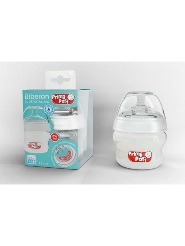 BIBERON GAT EXTRA LARG ANTICOLICI 0-3LUNI 125ML