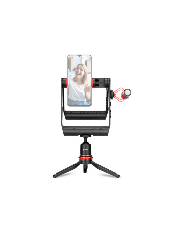 Boya BY-VG380 Vlogger Kit Cu Microfon BY-MM1, Mini Trepied + Holder, pentru Smartphone
