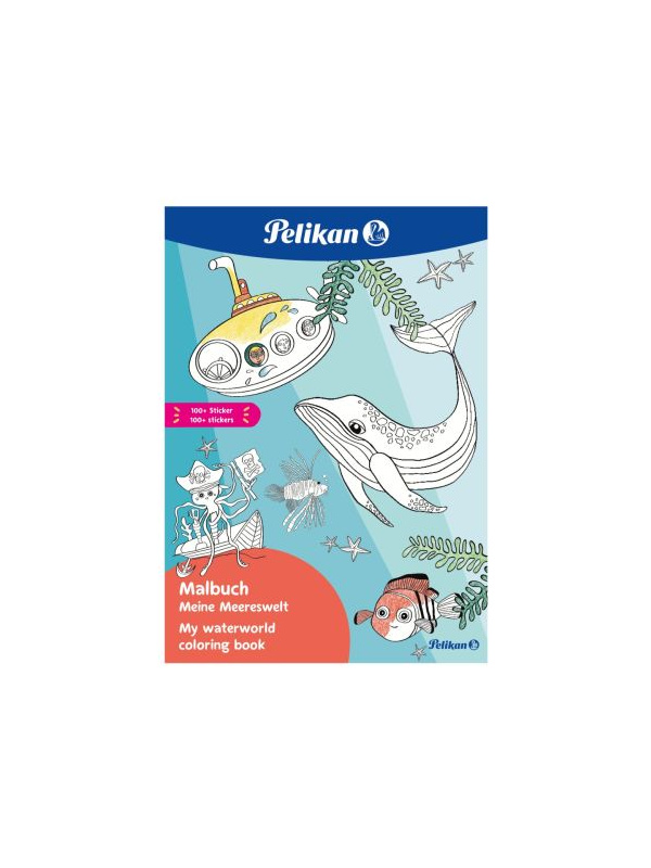 CARTE DE COLORAT `BLUE SEA`, FORMAT A4 48 FILE, CONTINE 100 ABTIBILDURI