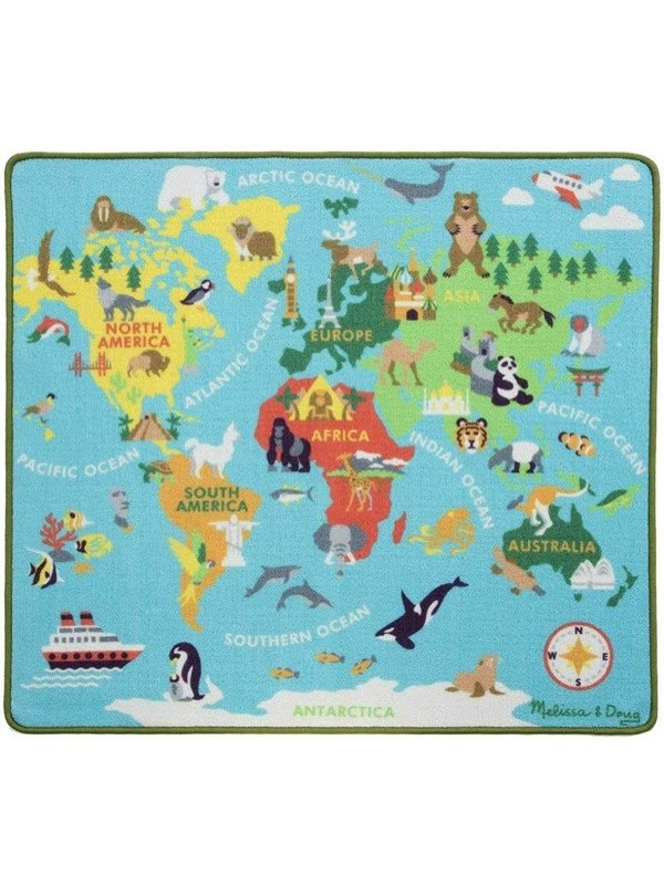 Covor de joaca Harta Lumii - Melissa and Doug