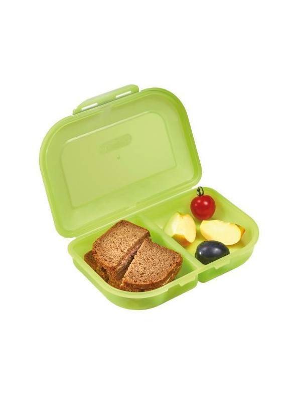 Cutie plastic sandwich 2 compartimente verde