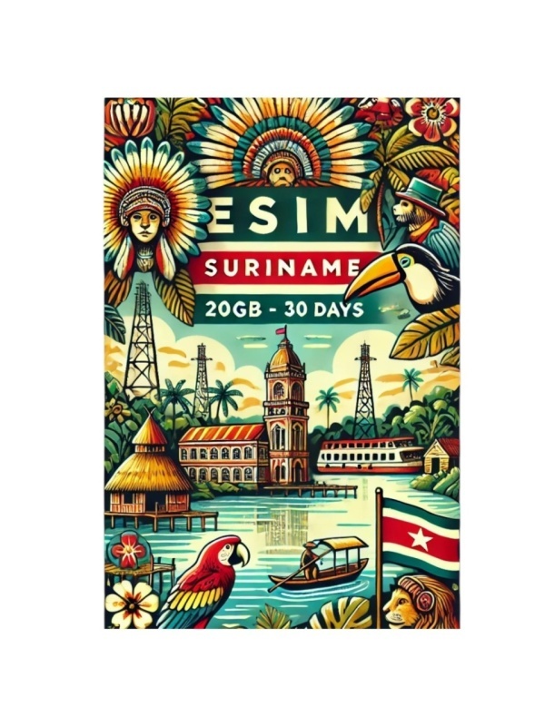 eSIM Suriname 20GB 30Days Standard