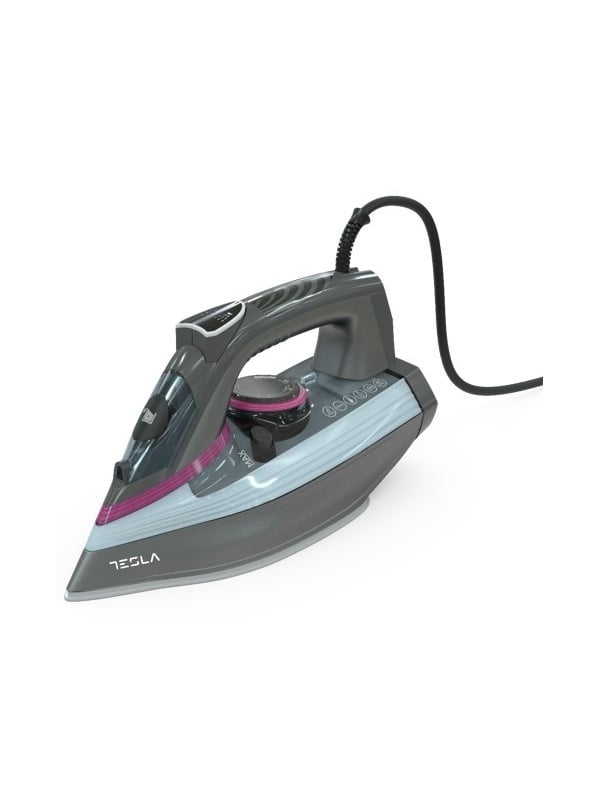 Fier de calcat Tesla IR400GP, 3100W,talpa ceramicarezervor 380 ml, 25g/min, cablu 1.9 m, Gri