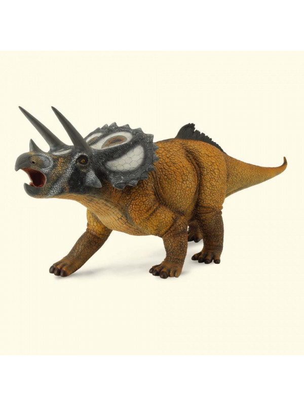Figurina dinozaur Triceratops pictata manual scara 1:15 Collecta