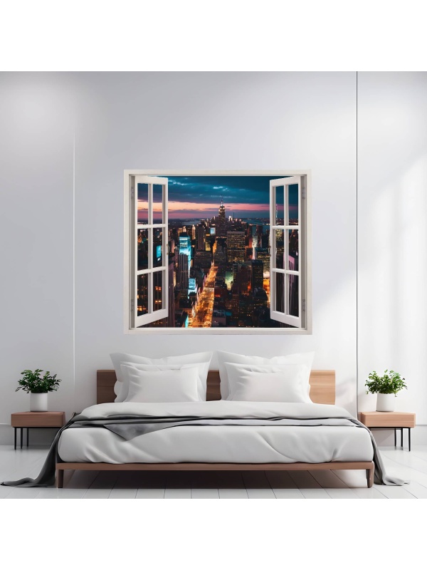 Folie imprimata color pentru decor perete locuinta, dimensiune 125 x 110cm, model: VIEW TO HAVEN 20