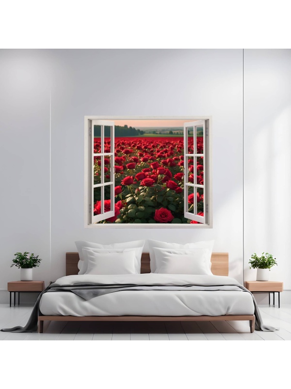 Folie imprimata color pentru decor perete locuinta, dimensiune 125 x 110cm, model: VIEW TO HAVEN 30