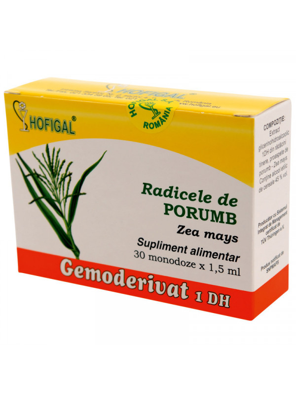 GEMODERIVAT RADICELE PORUMB 1,5ML*30MDZ