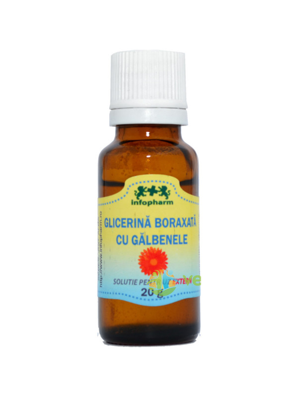 GLICERINA BORAXATA CU GALBENELE 20ml INFOPHARM