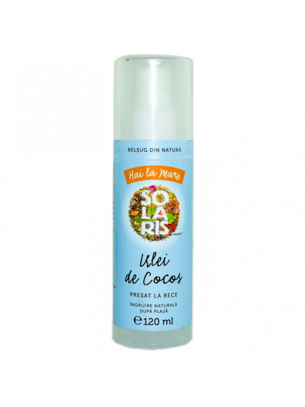 HAI LA MARE" ULEI DE COCOS presat la rece (hidratare dupa plaja)120ml SOLARIS