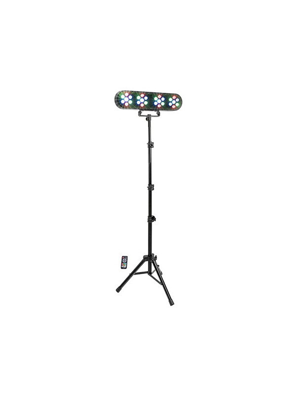 Led bar 4x7x1w rgbw + trepied