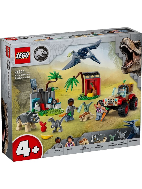 LEGO JURASSIC WORLD 76963 CENTRU DE SALVARE PENTRU PUI DE DINOZAUR