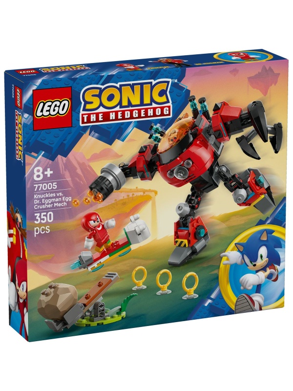 LEGO SONIC KNUCKLES VS DR EGGMAN SI ROBOTUL EGG CRUSHER 77005