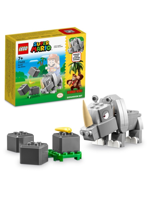 LEGO SUPER MARIO SET DE EXTINDERE RINOCERUL RAMBI 71420