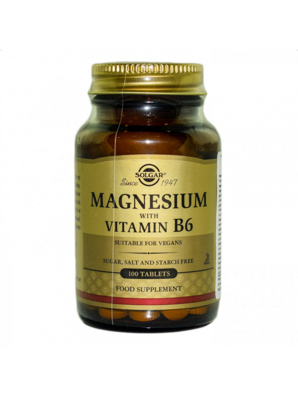 MAGNESIUM + B6 - 100cpr SOLGAR