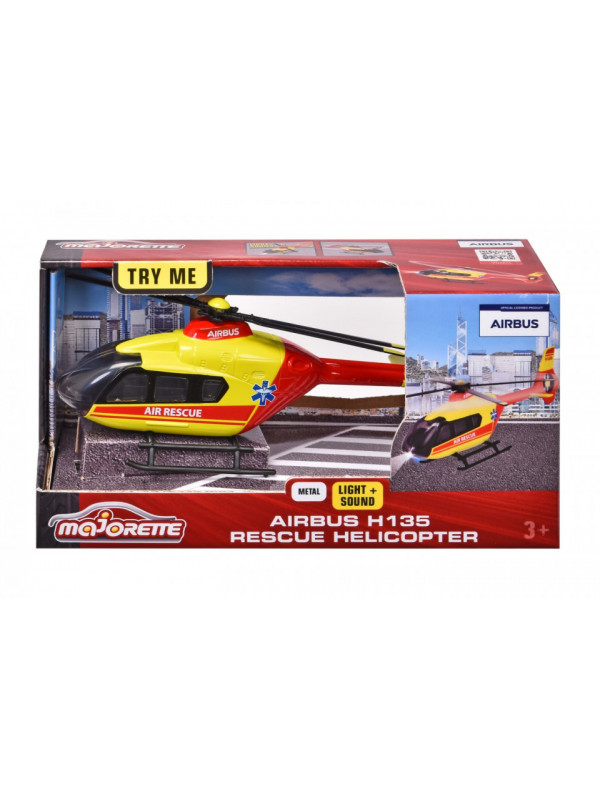 MAJORETTE ELICOPTER DE SALVARE AIRBUS H135 CU SUNETE SI LUMINI